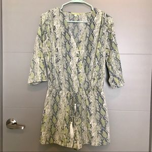 Gianni Bini Snake Skin Print Romper